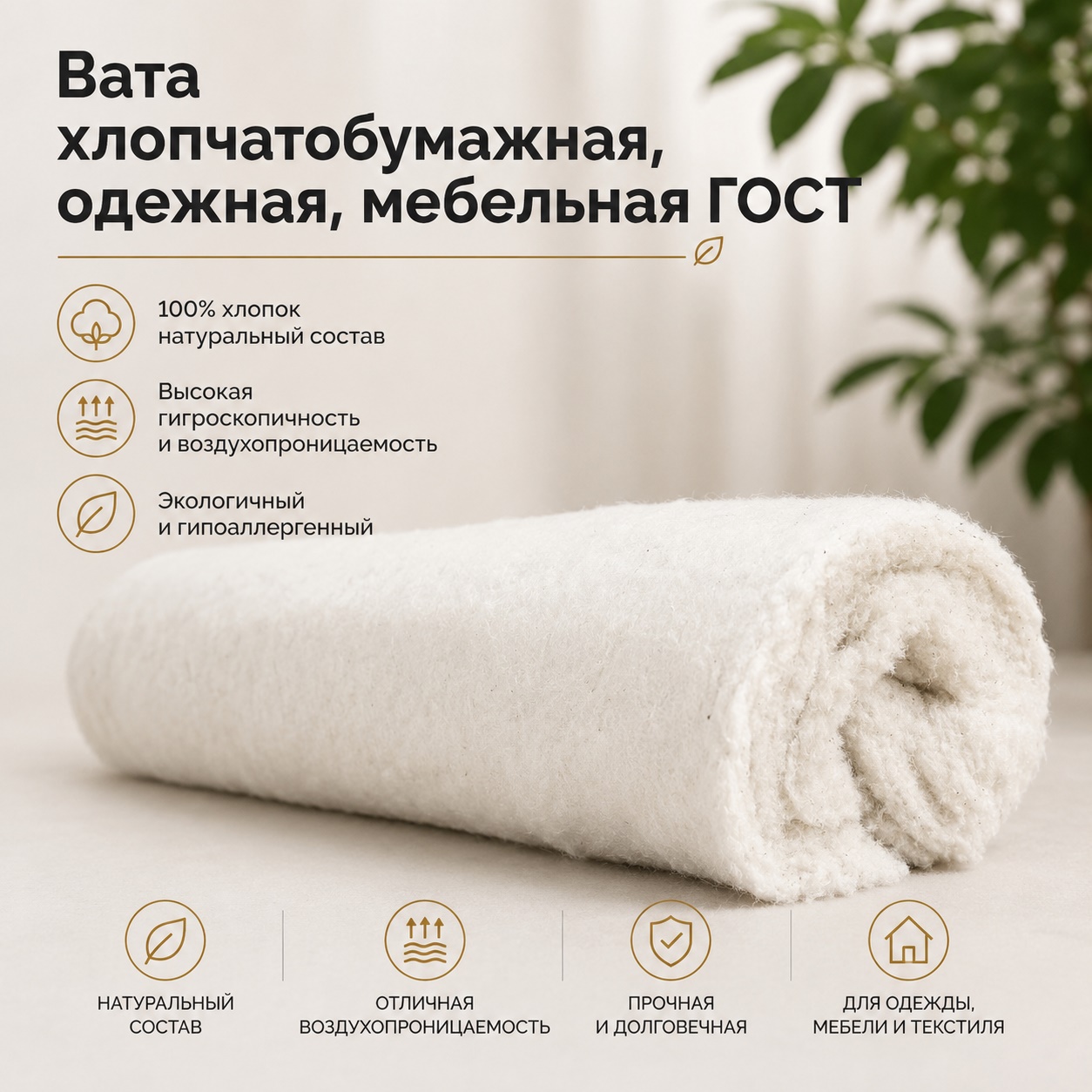 Вата х/б ГОСТ